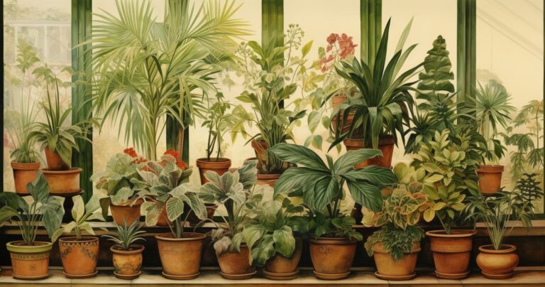 Lush Houseplant Bursting