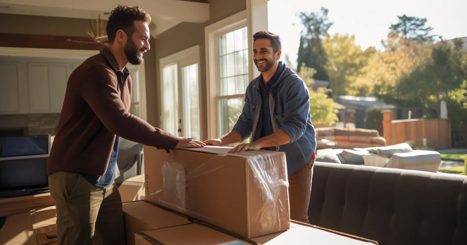 Unloading And Setting Up Furniture At New Home