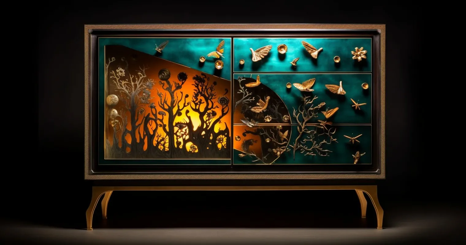 Upcycled Furniture Cabinet Turned Headboard