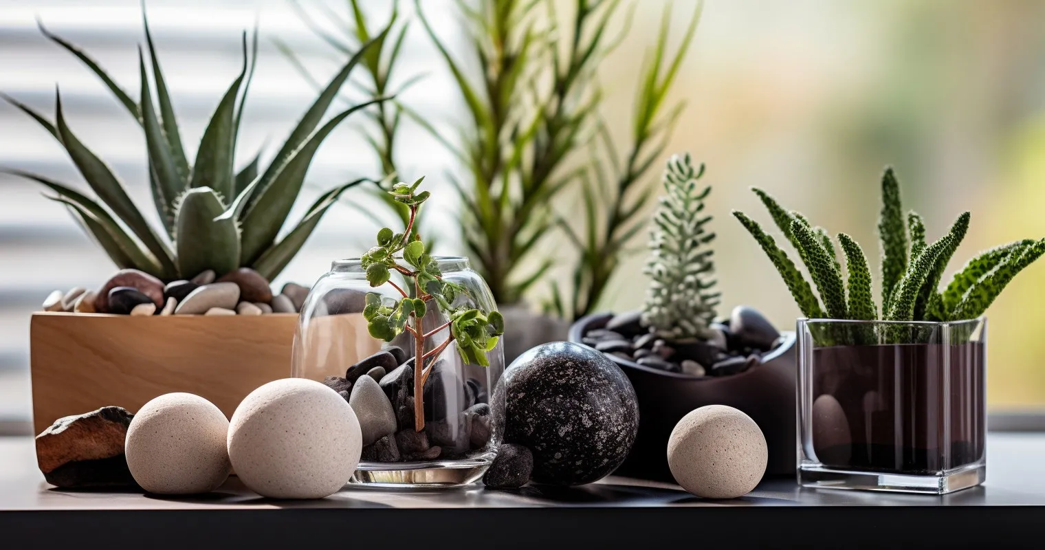 Urban Greenery Clay Pebbles In Modern Decor