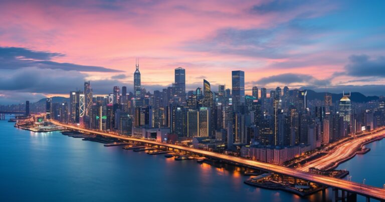 Urban Landscape at Dusk