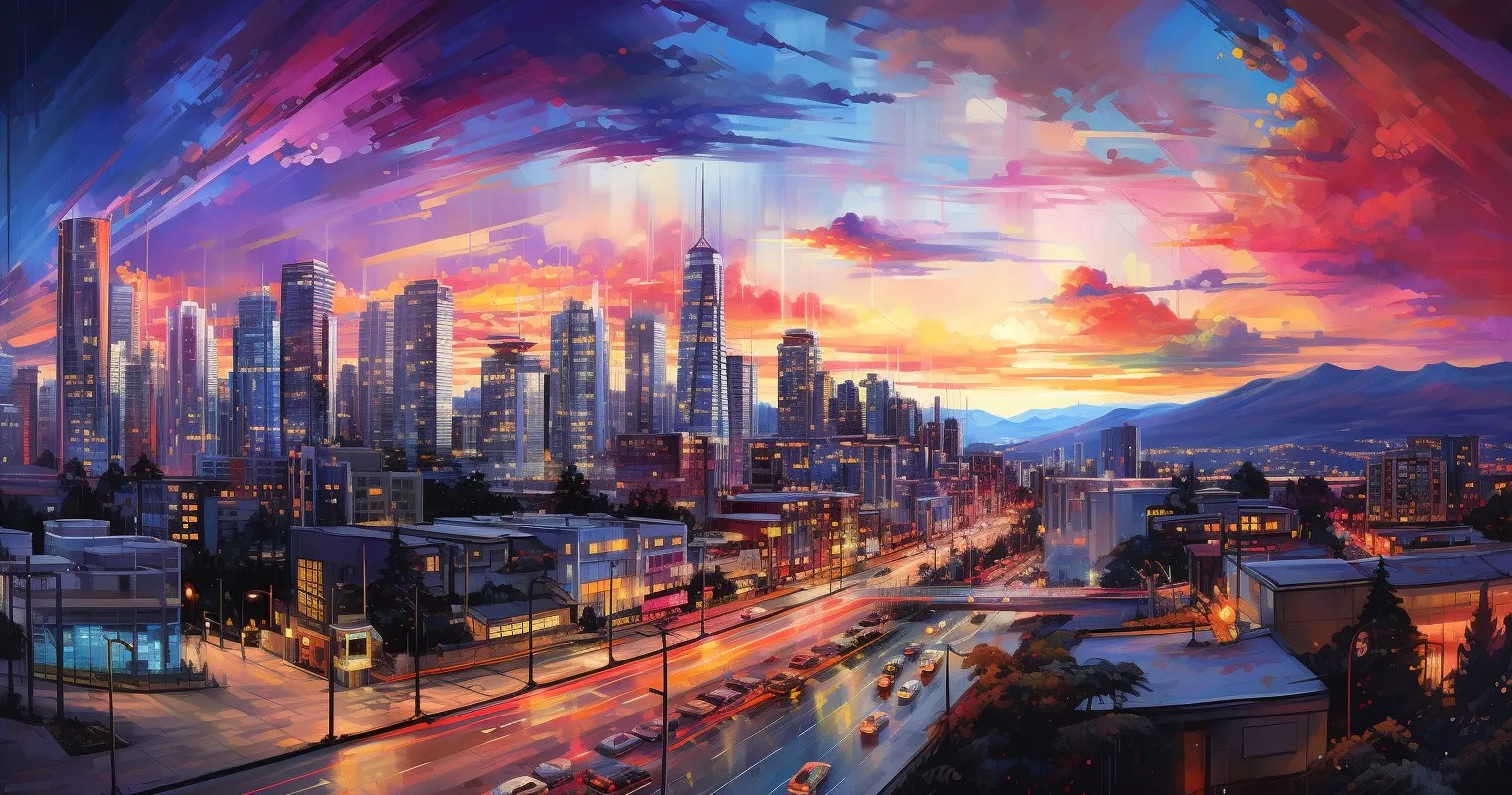 Urban Rhythm Cityscape Expression