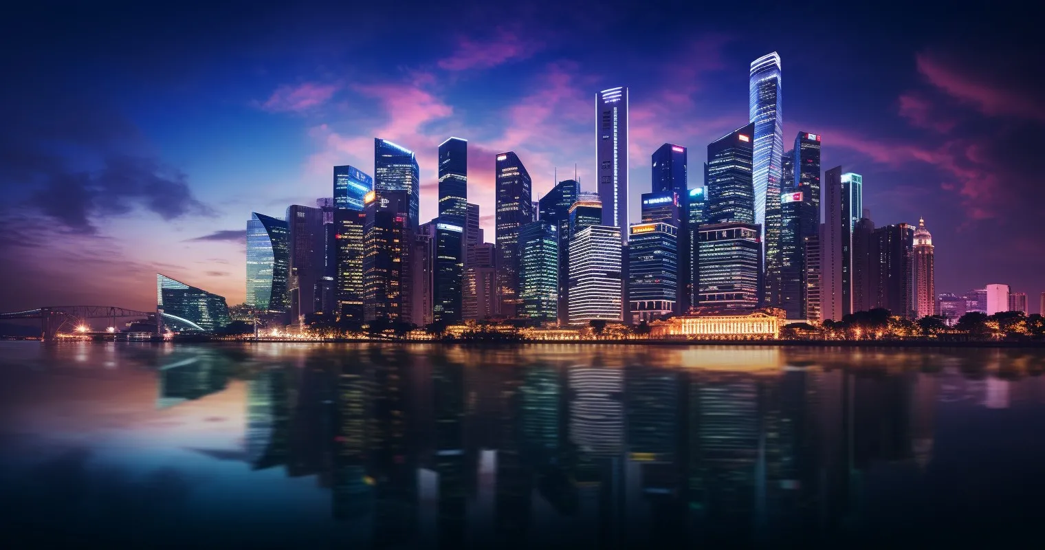 Urban Skyline With Real Estate Elements