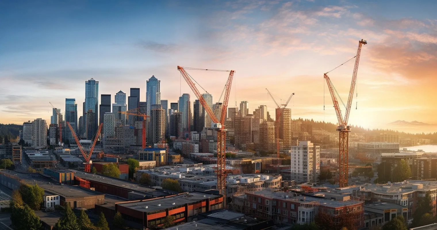 Urban Skylines Reflecting Impact of Building Contractors