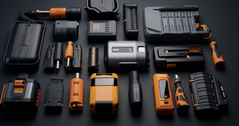 Variety Of Interchangeable Power Tool Batteries