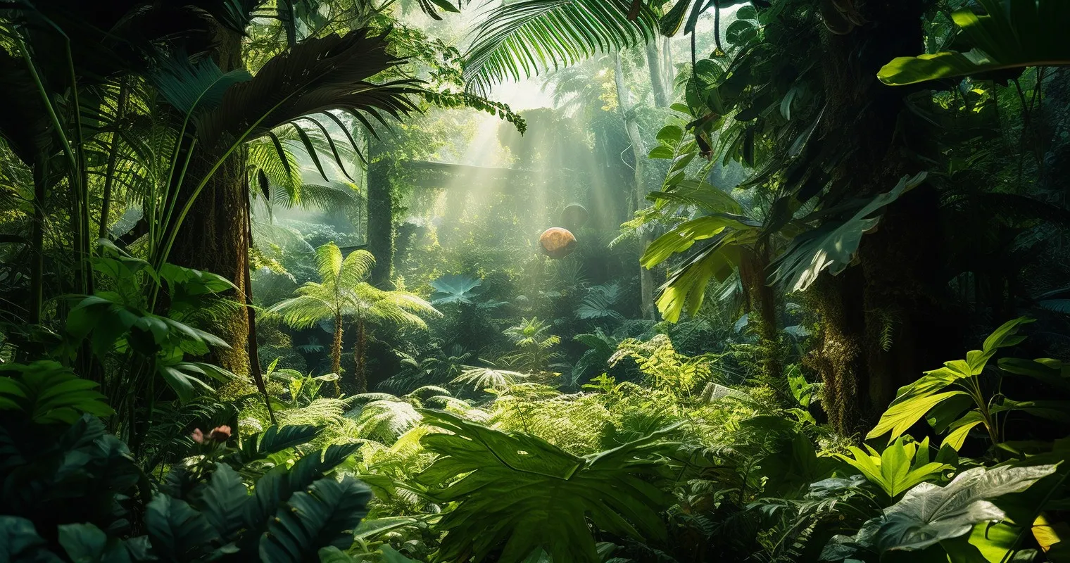 Verdant Fern WonderlandA Glimpse of the Tropics
