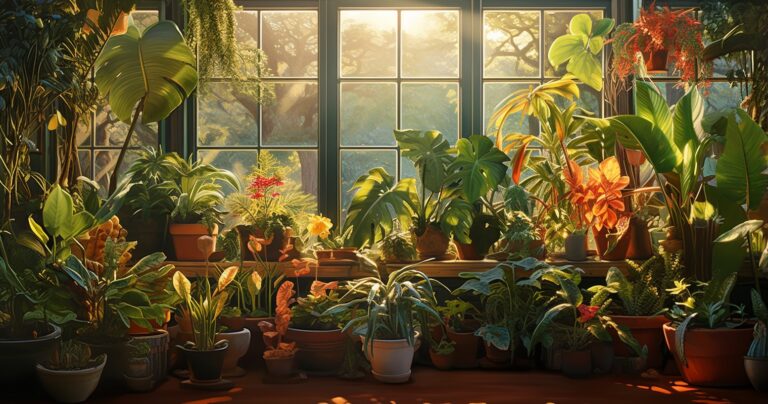 Vibrant Houseplant Garden