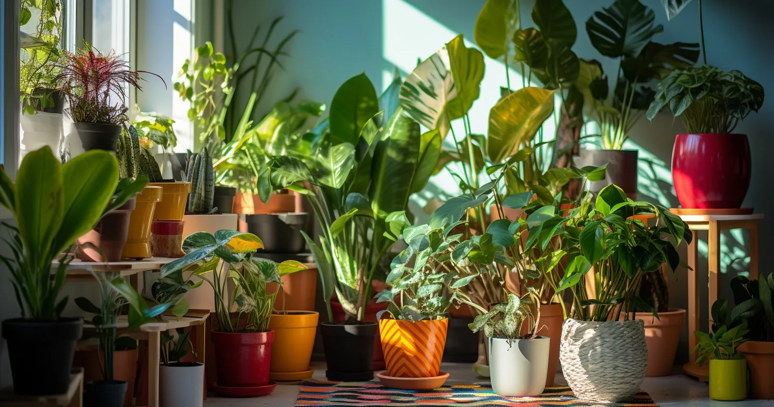 Vibrant Houseplants Thriving With Worm Castings