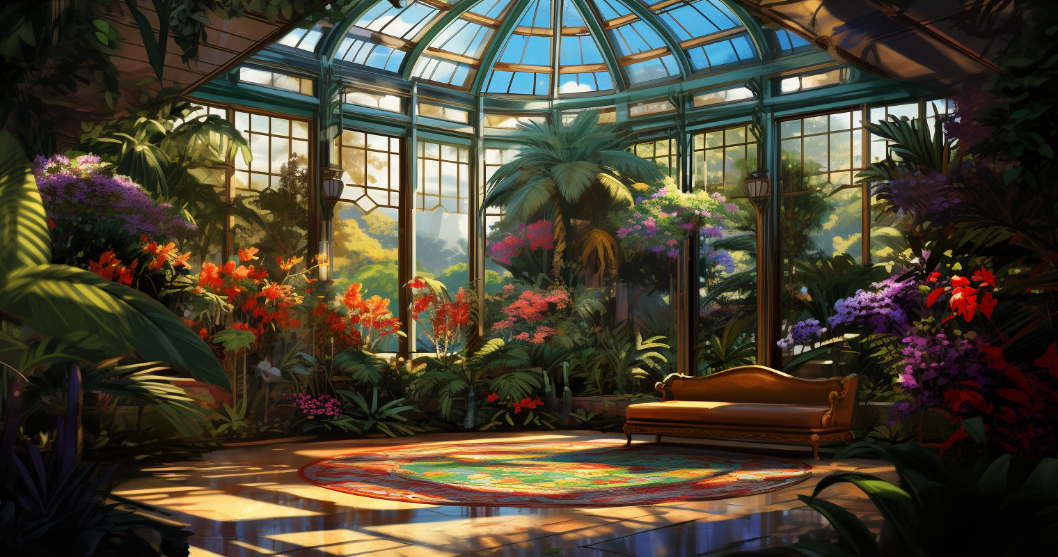 Vibrant Tropical Garden Room