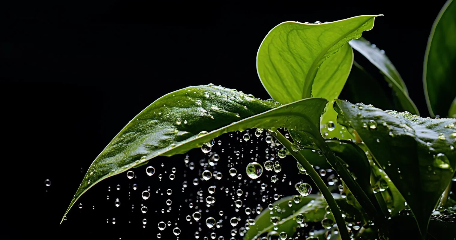 Water Misting To Refresh Houseplant Leaves