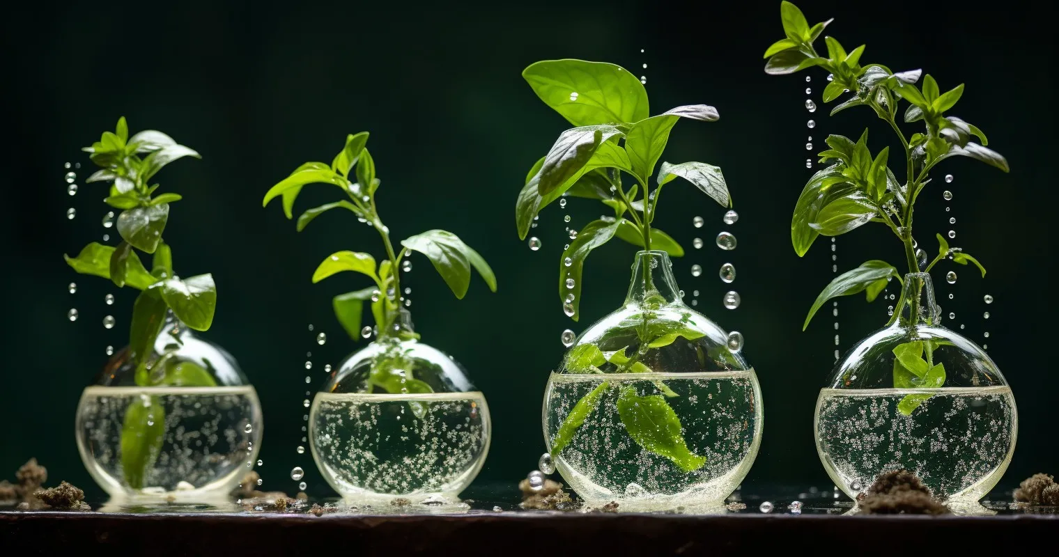 Watering globes at work