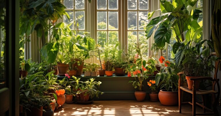 Well-kept indoor garden