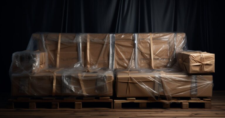 Wooden Furniture Wrapped For Moving