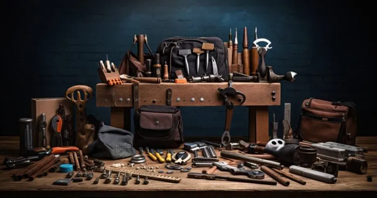 Woodworking Hand Tools on Wooden Table