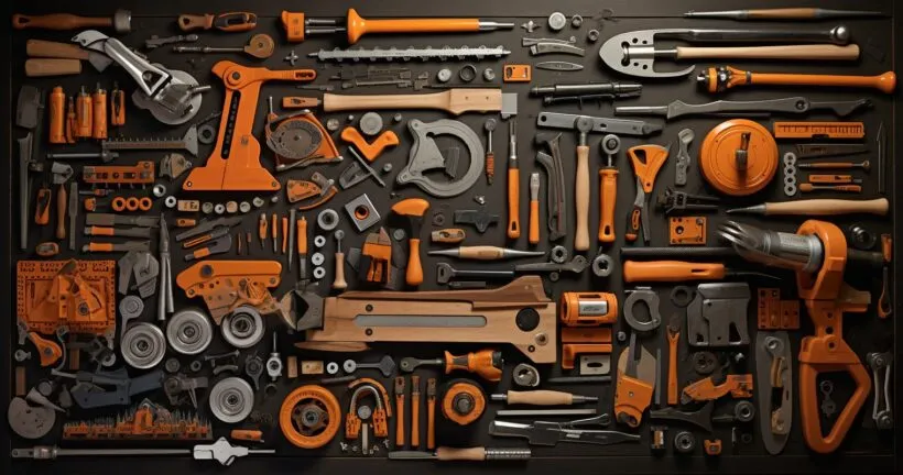 Woodworking Tools Illustration