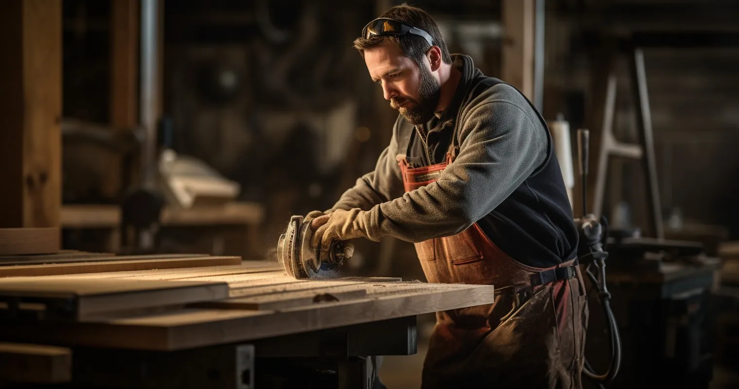 Worker Using Hand Tools With Correct Posture