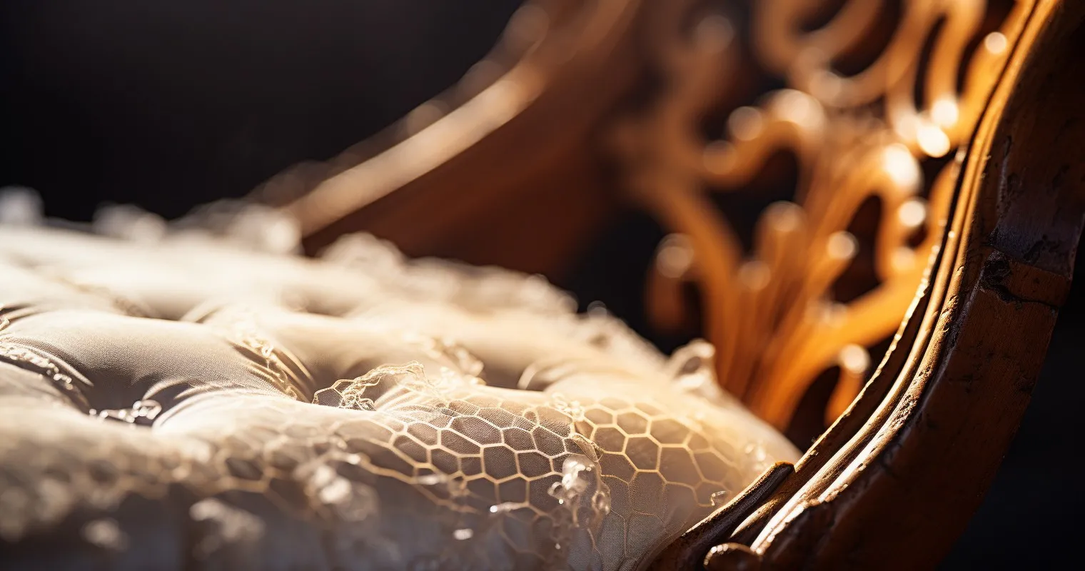Wrapping Delicate Antique Chair