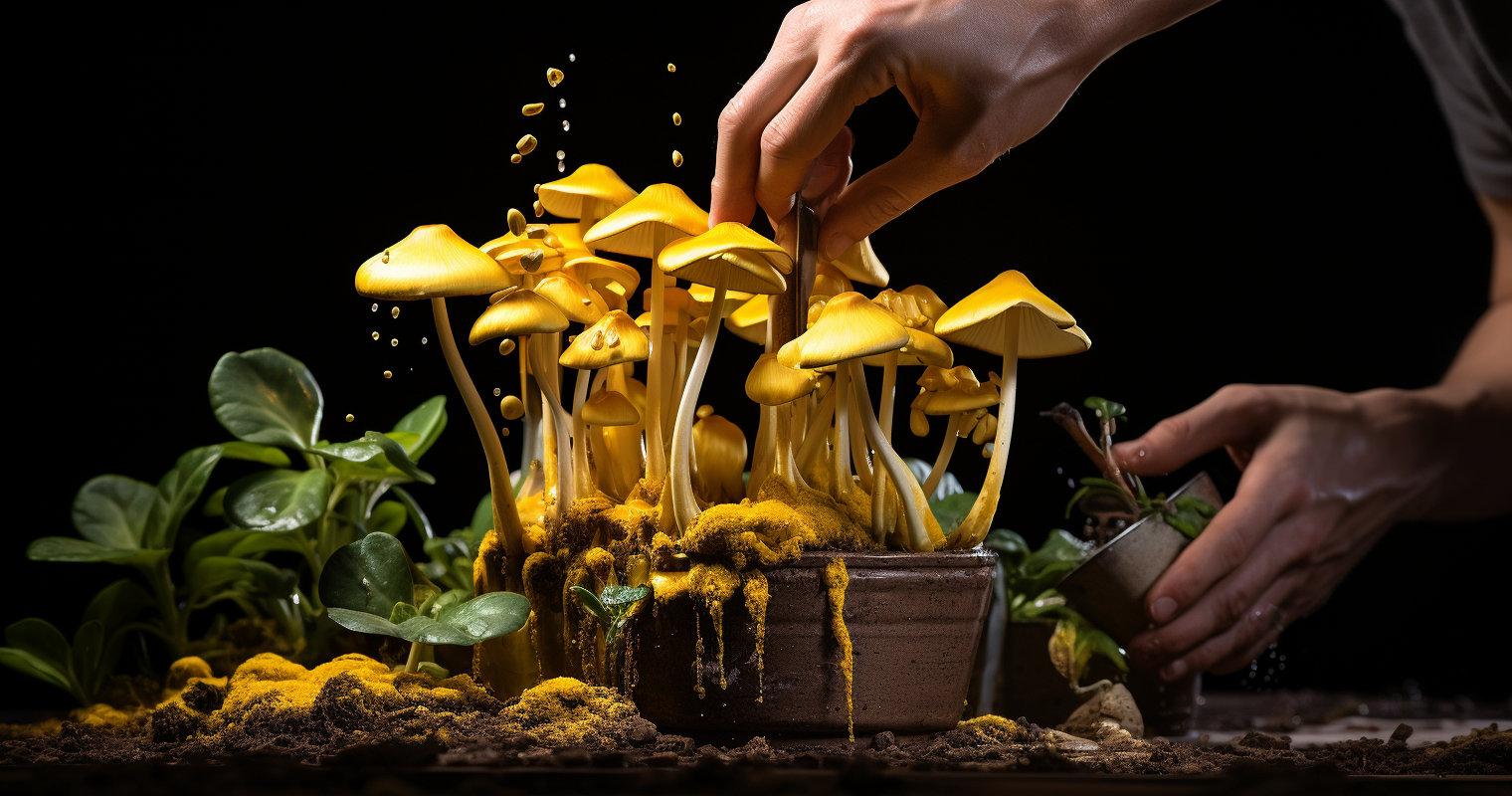 Yellow Mushroom Removal Process