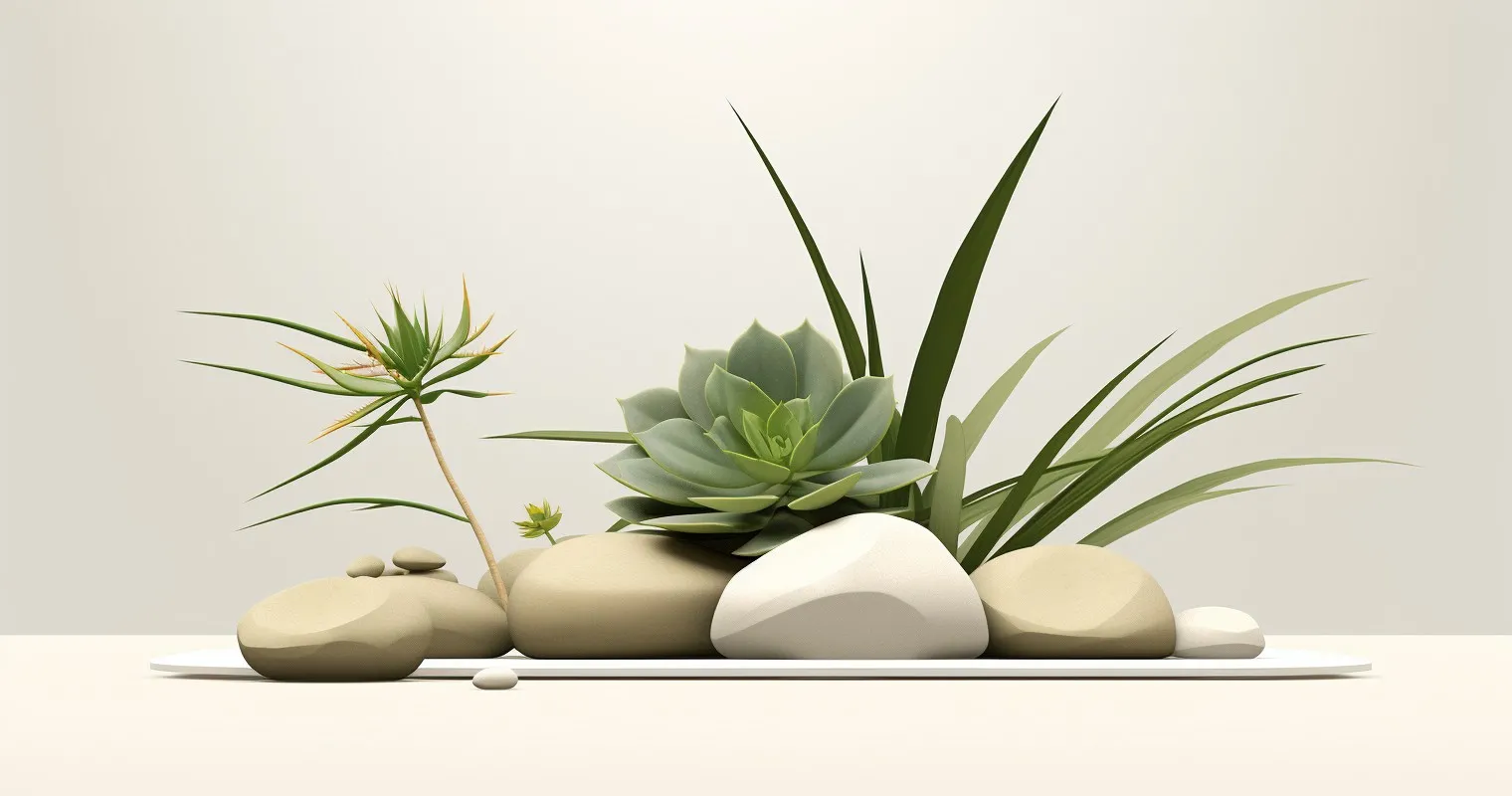 Zen-Inspired Minimalistic Indoor Garden