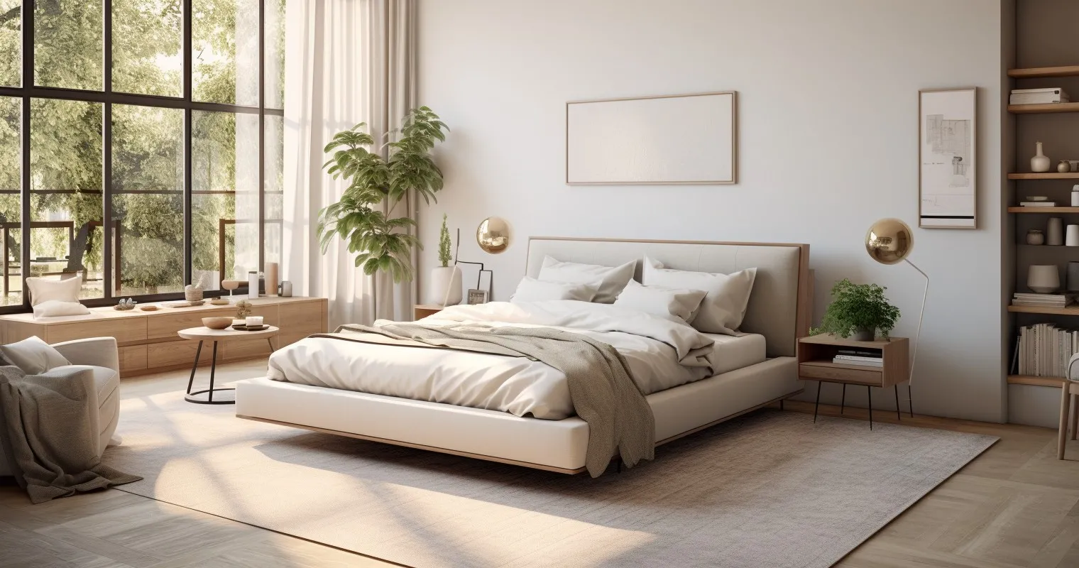 inviting bedroom space