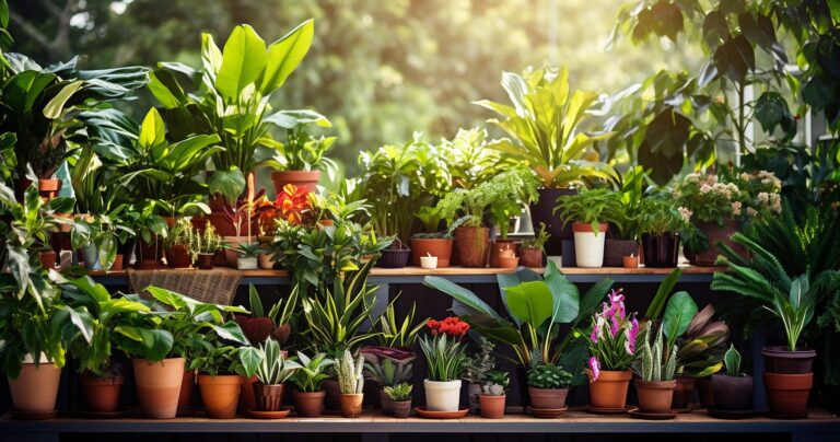 Lush greenery backdrop