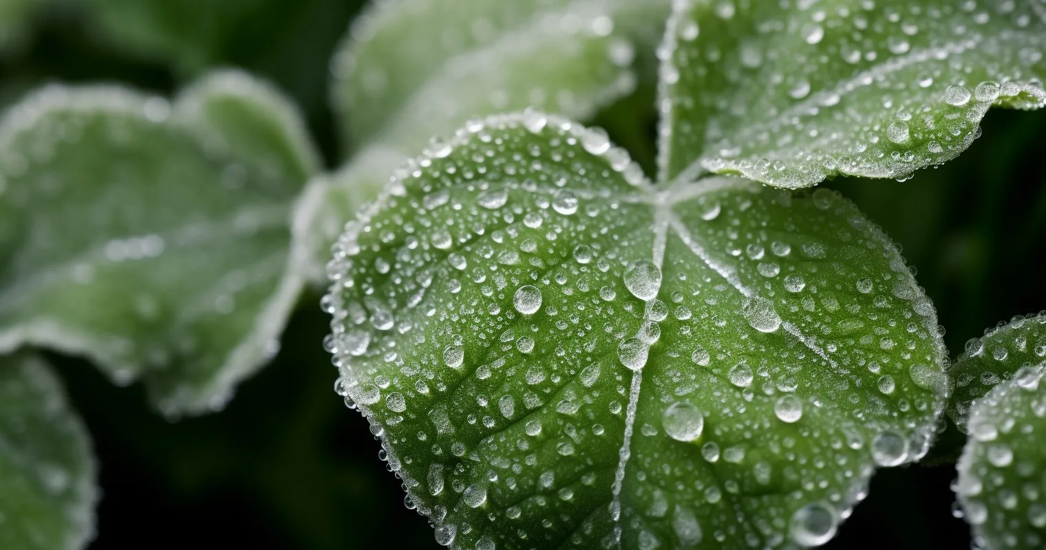 Powdery mildew-infected leaves