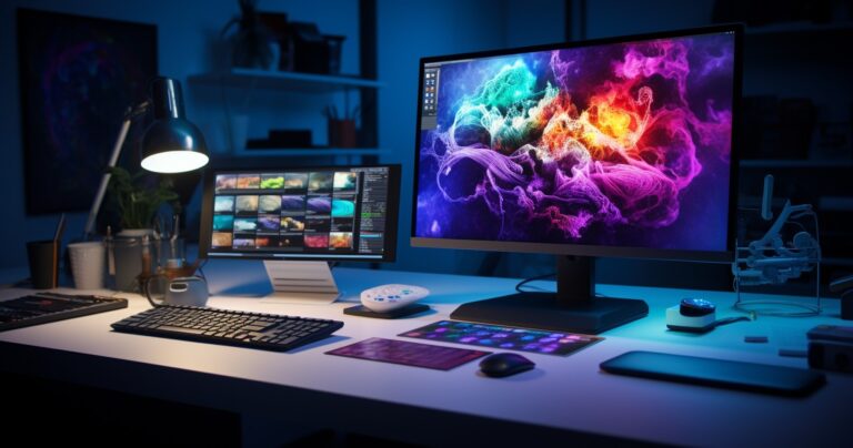 stunning representation of a designer's workspace