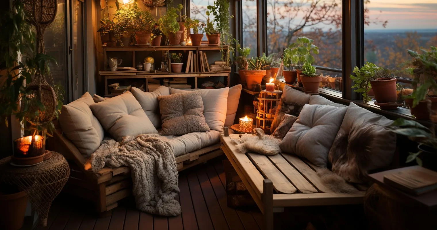 A Cozy Balcony Transformed Into A Woodworking Space