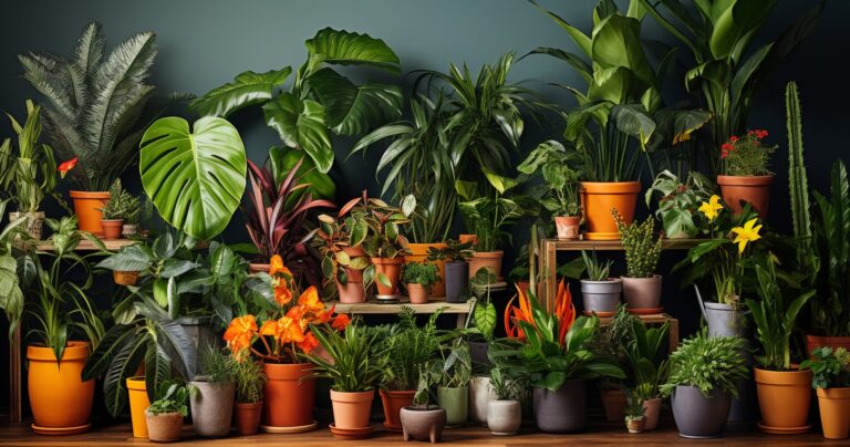 A Captivating And Vibrant Display Of Affordable Houseplants
