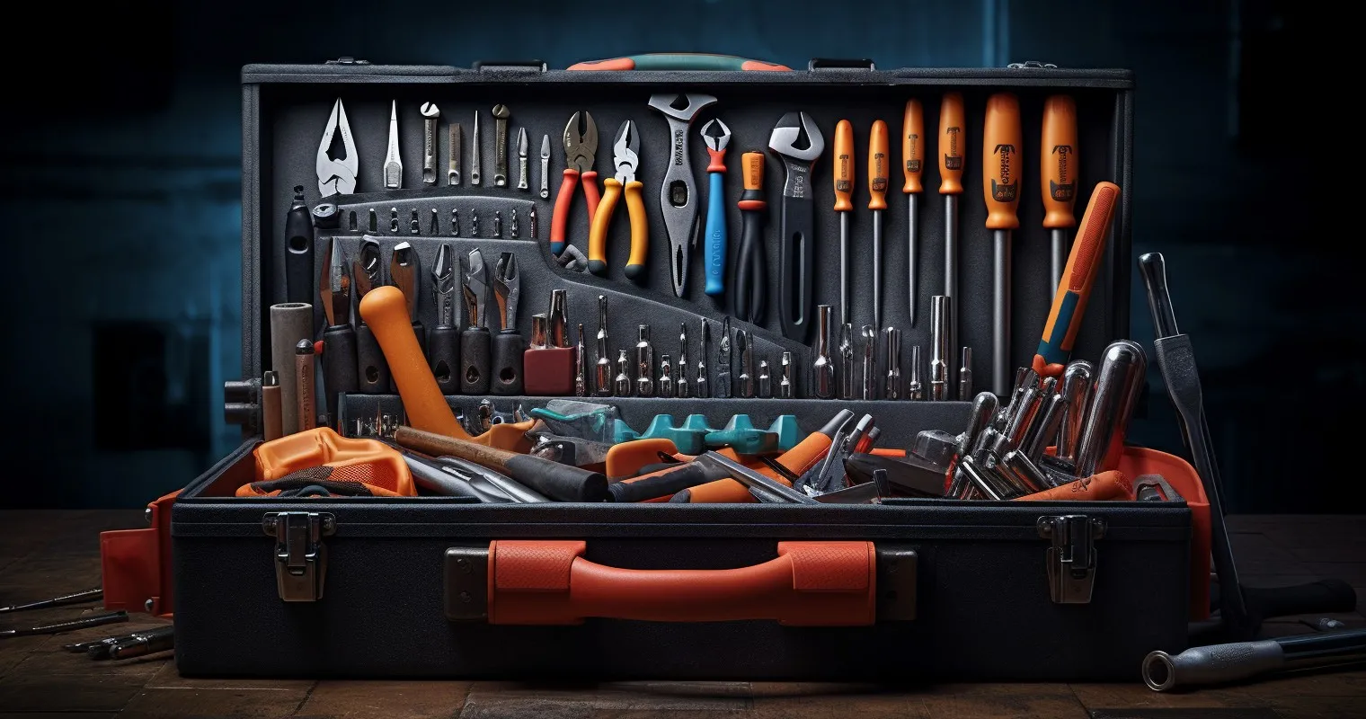 A craftsman's Toolbox Filled With American-Made Tools