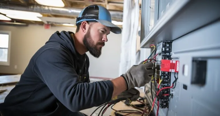 A High-Resolution Photograph Showcasing A Skilled Electrician