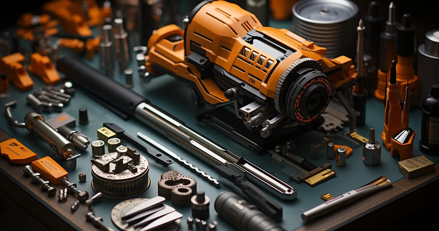 An Array Of Chisels And Marking Tools Neatly Arranged On A Bench