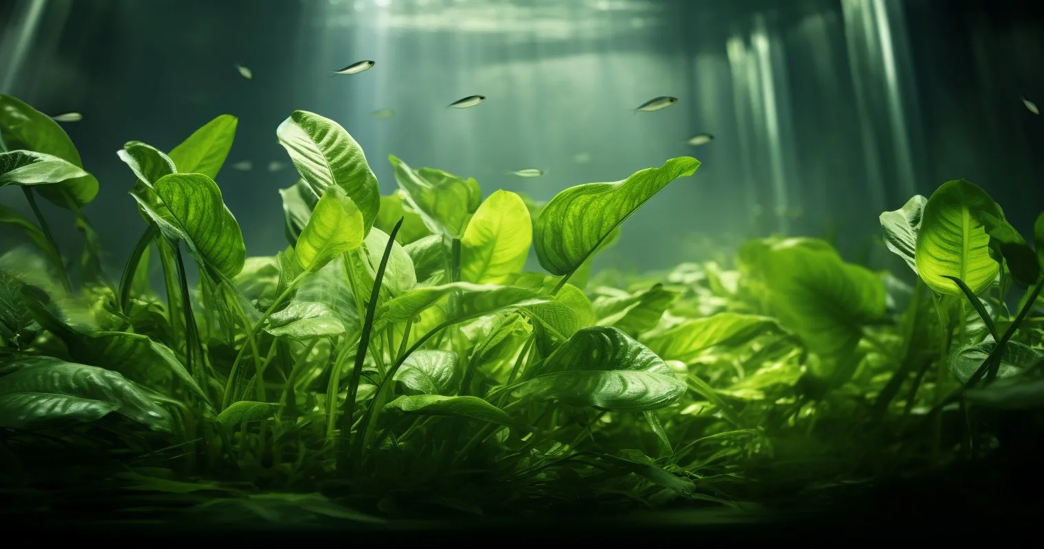 Anubias And Java Fern In Aqua Elegance