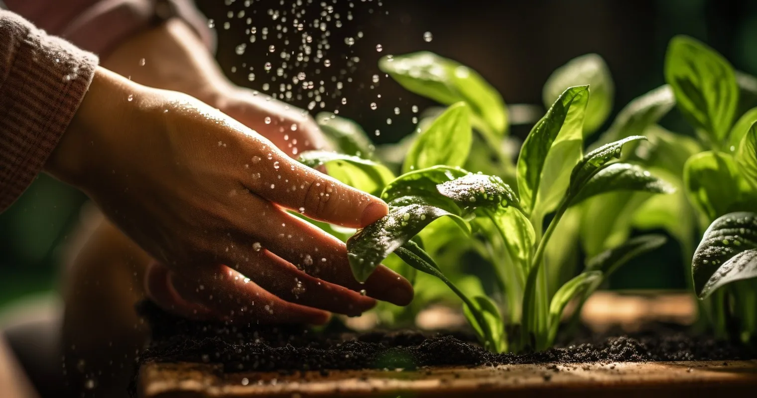 Applying DIY Fertilizer