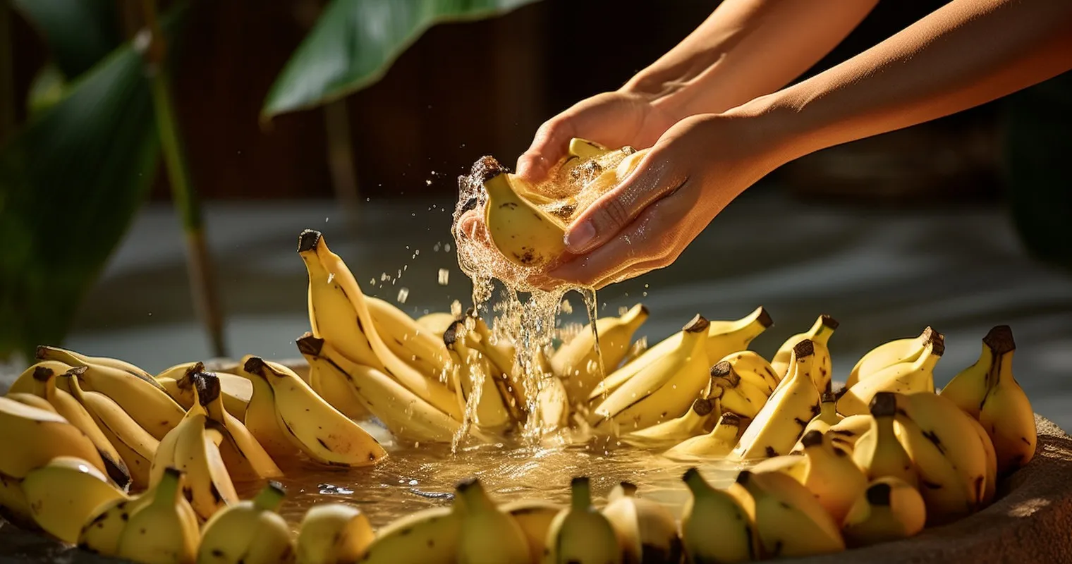 Banana Water Creation Process