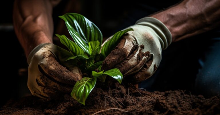 Changing Soil In Houseplant