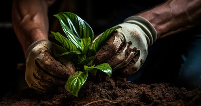 Changing Soil In Houseplant