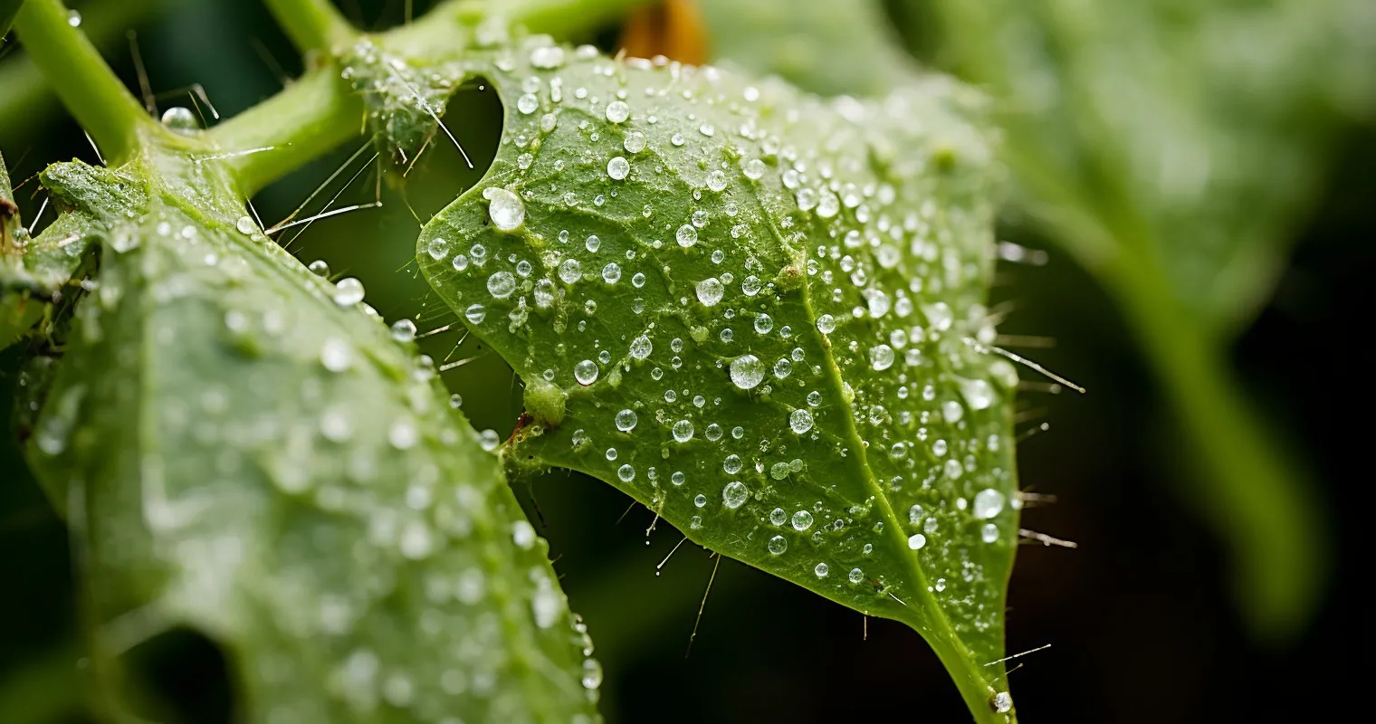 Close-up Of Houseplant Infested With Pests