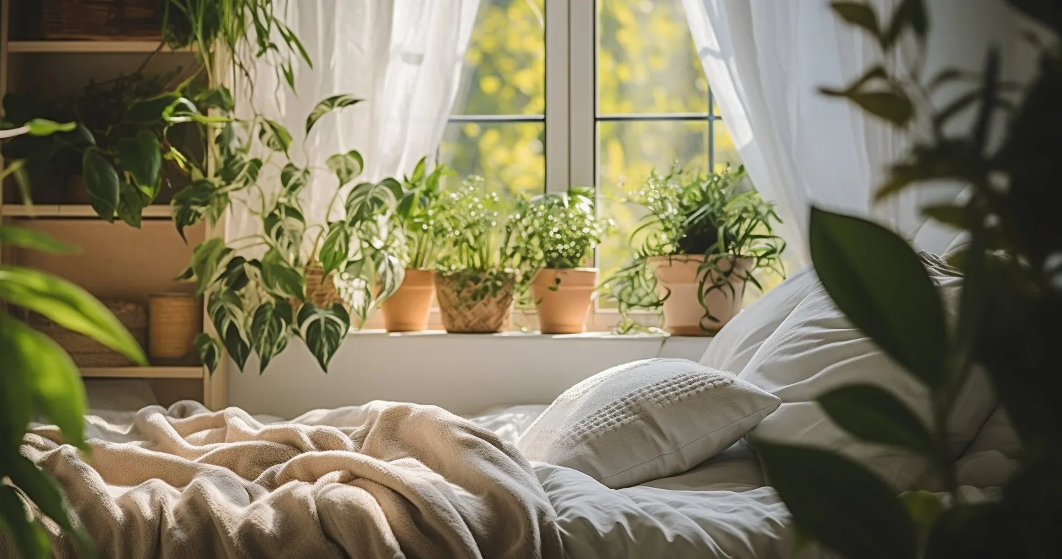 Cozy Bedroom Retreat With Greenery