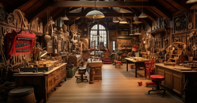 Craftsman At Work With Hand Tools