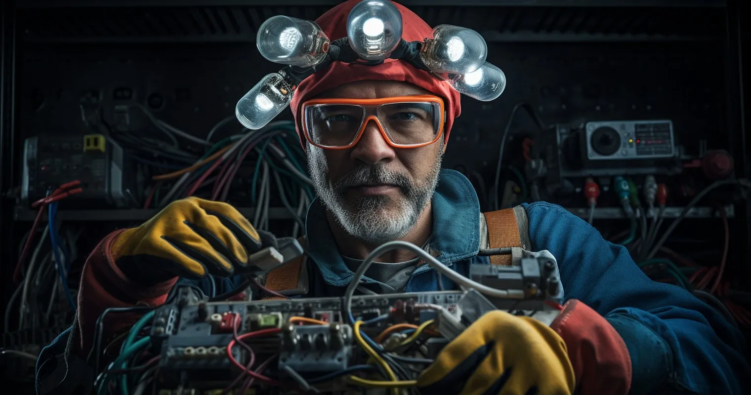 DIY Enthusiast With Tools And Wires