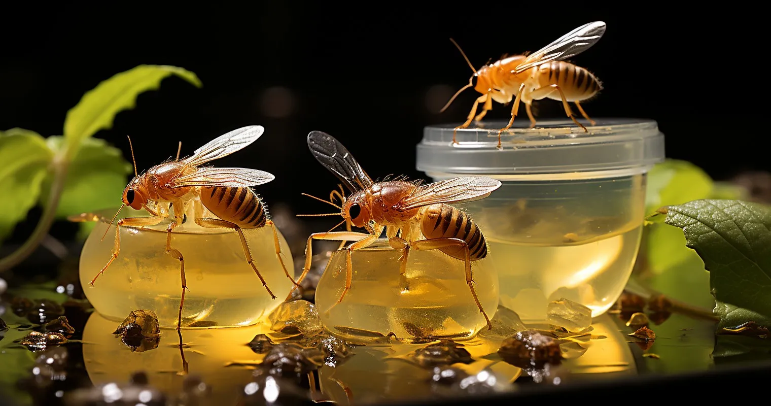 DIY Gnat Traps In Action