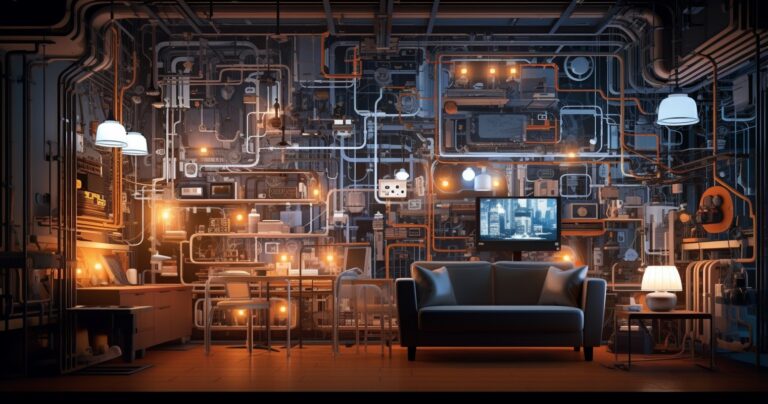 Electrical Circuit In A House - High-Tech Wires