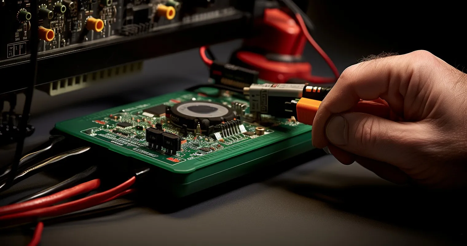 Electrical Circuit Tester in Use