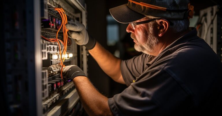 Electrical Safety Inspector At Work