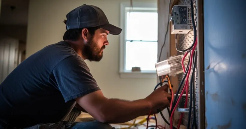 Electrician Extending Wiring