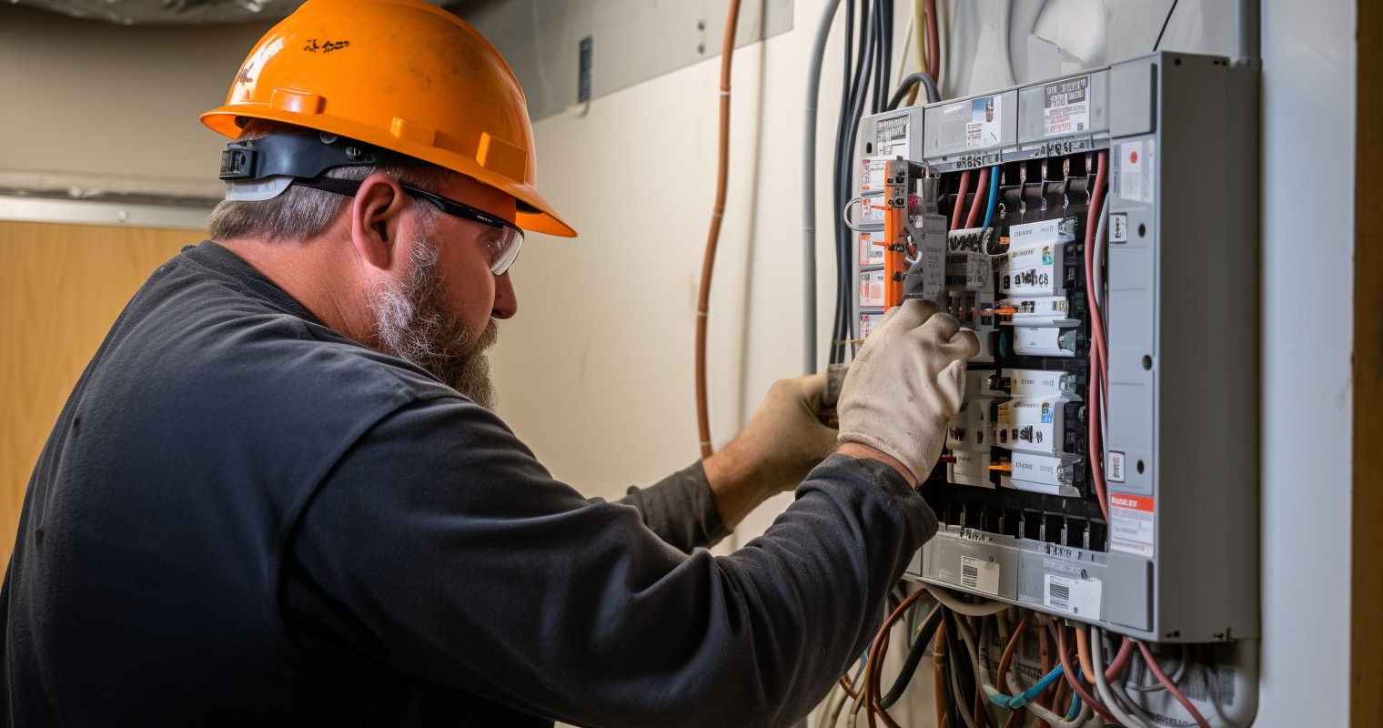 Electrician Upgrading Electrical Panel