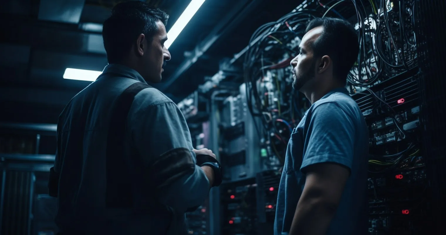 Engineers At A Substation