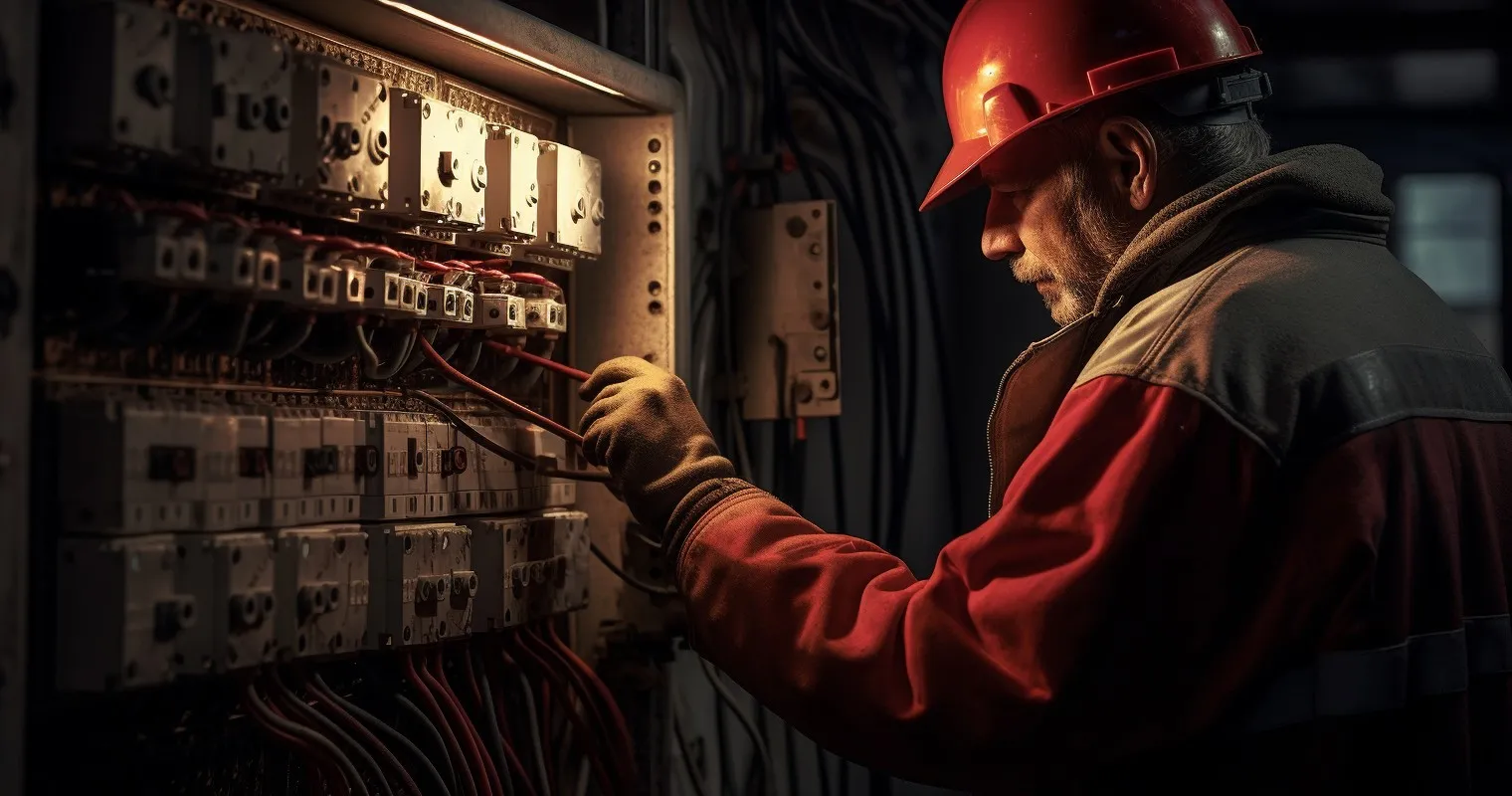 Expert Electrician Assessing Wiring