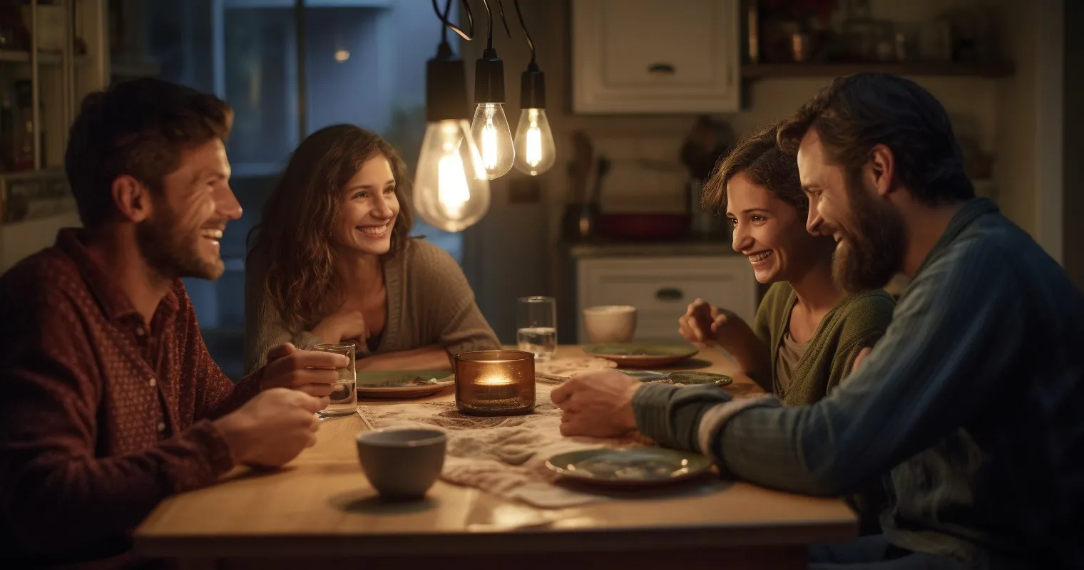 Family Learning about Kitchen Electrical Safety